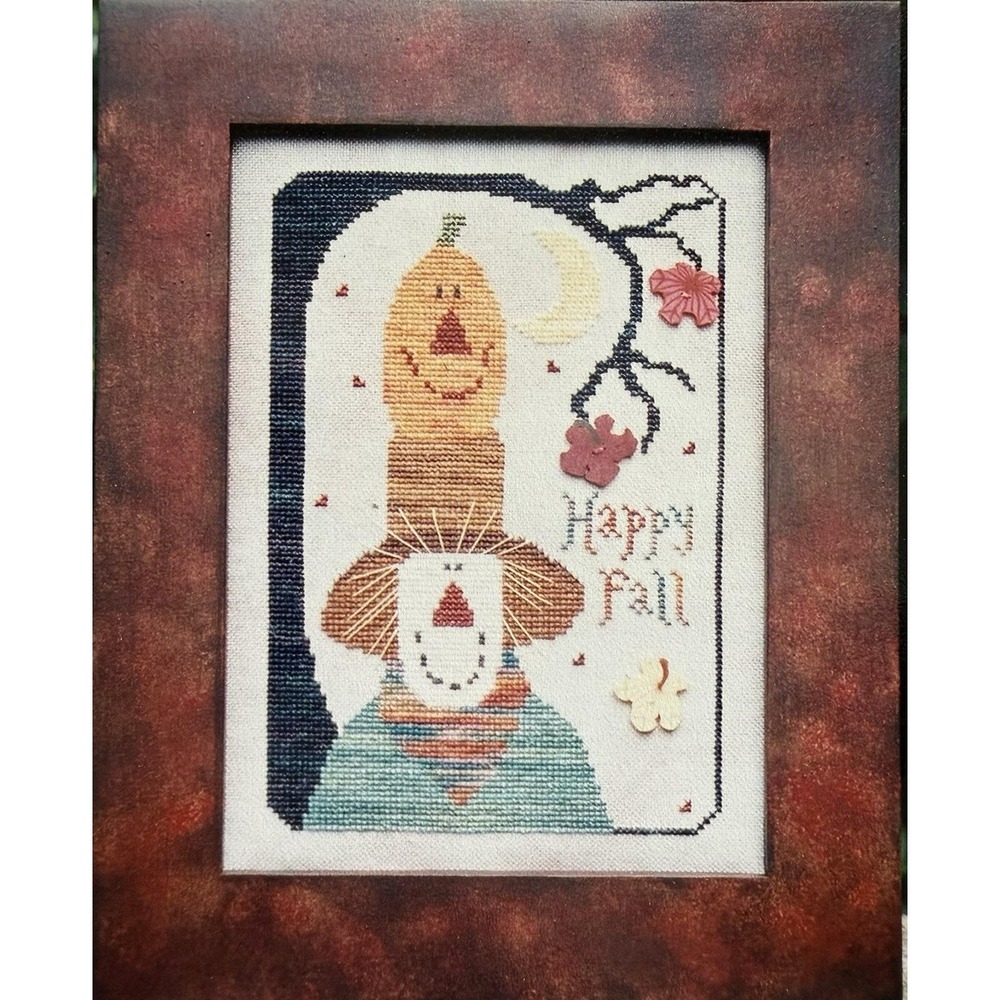 Happy Fall Counted Cross Stitch Pattern By Val's Stitchin' Stuff